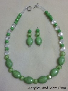 Lt Green and Crystal